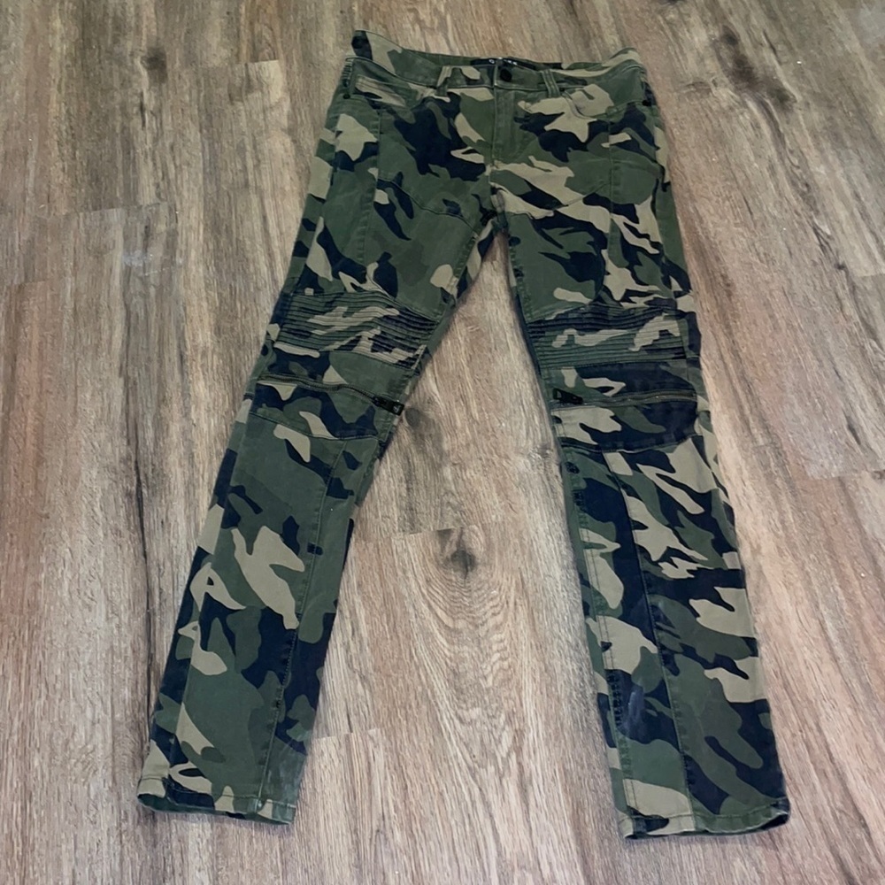 Guess Los Angeles Utility fit camouflage moto pants size - 28